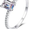 Anillo corte esmeralda