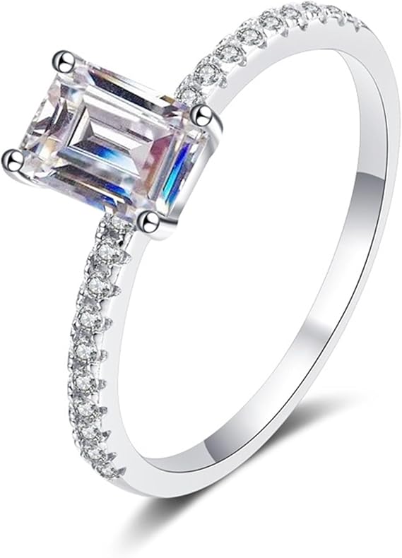 Anillo corte esmeralda