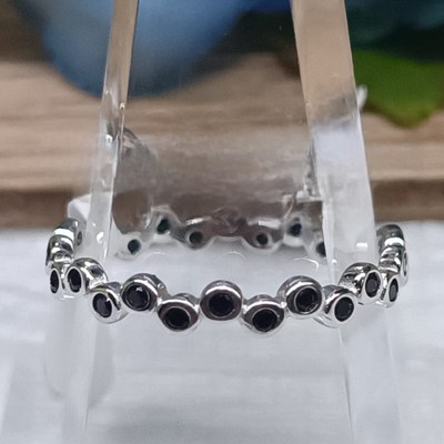 Anillo doble burbuja negro