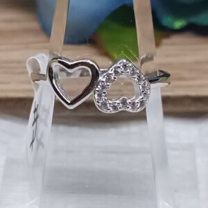 Anillo doble corazon