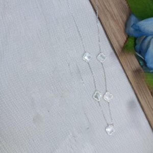 Collar van cleef blanco 60 cm con circonia