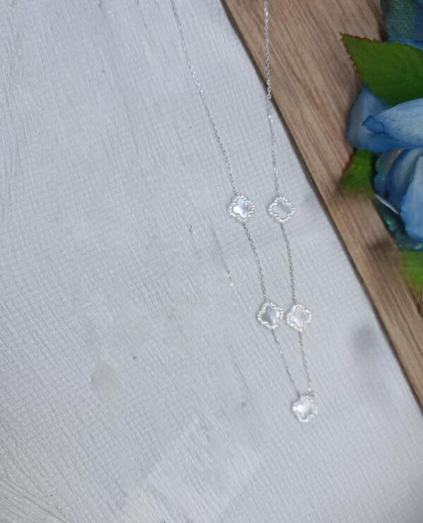 Collar van cleef blanco 60 cm con circonia